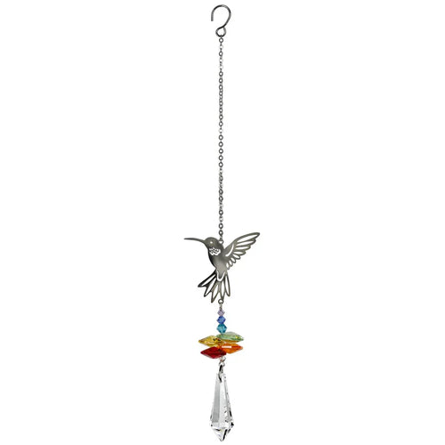 Woodstock Chimes Crystal Fantasy Suncatcher - Hummingbird (4.5)