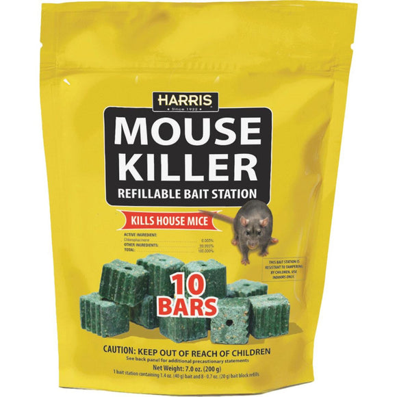 Harris Mouse Killer Refillable Mouse Bait Station (10-Refill)