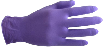 PURPLE NITRILE EXAMGLOVES SMALL