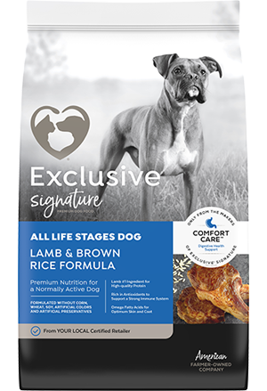 Exclusive® Signature® All Life Stages Lamb & Brown Rice Formula Dog Food (30 Lb)