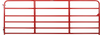 TARTER Tube Gate, 18 ft W Gate, 50 in H Gate, 19 ga Frame Tube/Channel, Steel Frame, Red (50 x 18', Red)