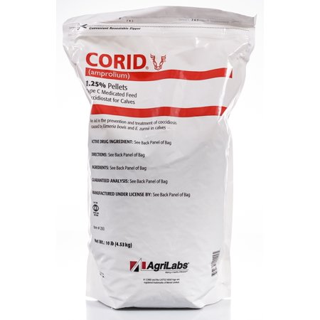 Corid Amporium 1.25% Type C Medicated Pellets For Calves 20lb (20 lb)