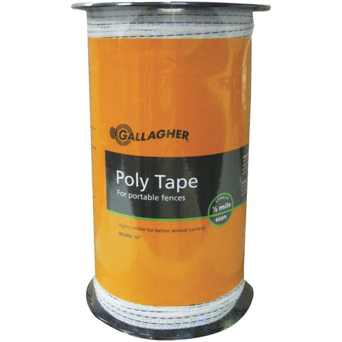 Gallagher 1/2 In. x 656 Ft. Polyethylene Electric Fence Poly Tape