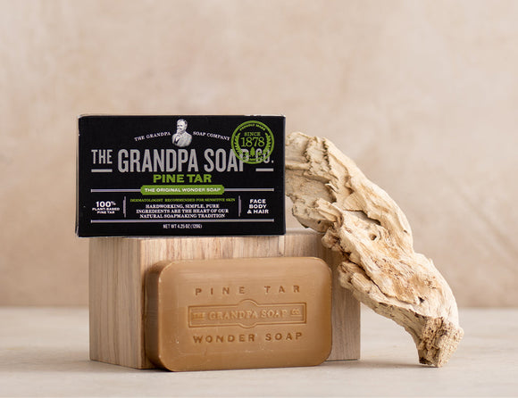 The Grandpa Soap Co.  The Original Wonder Soap Pine Tar - 3.25 oz. (3.25 Oz)