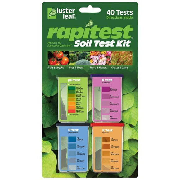 Luster Leaf Rapitest Soil Test Kit 4 Values (40 Ct)