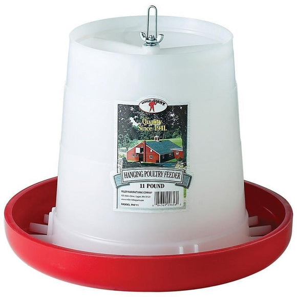 Miller Plastic Hanging Poultry Feeder (11 LB)